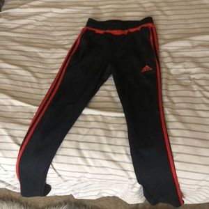 Red Stripped Adidas Joggers
